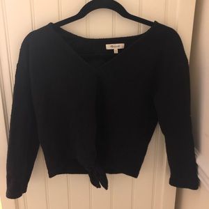 madewell tie front top